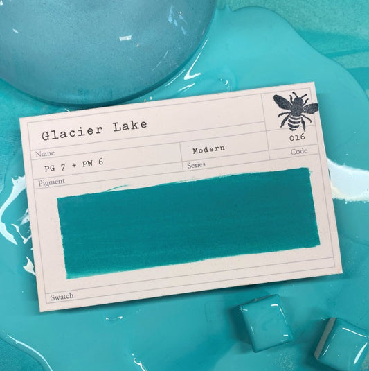 Glacier Lake Half Pan Gouache: Stoneground Paint Co.