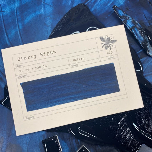 Starry Night Half Pan Gouache: Stoneground Paint Co.