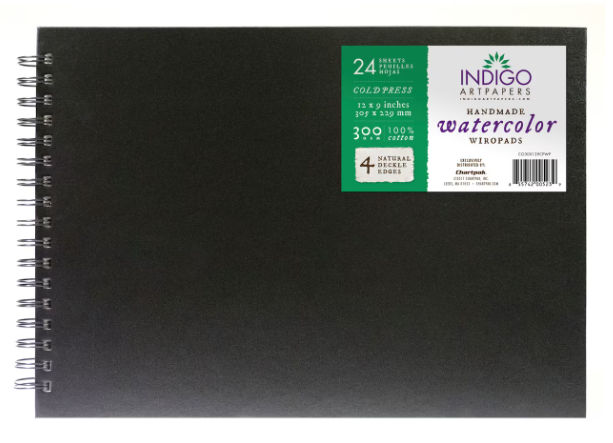 Indigo Watercolor Paper 9"x12" Pad