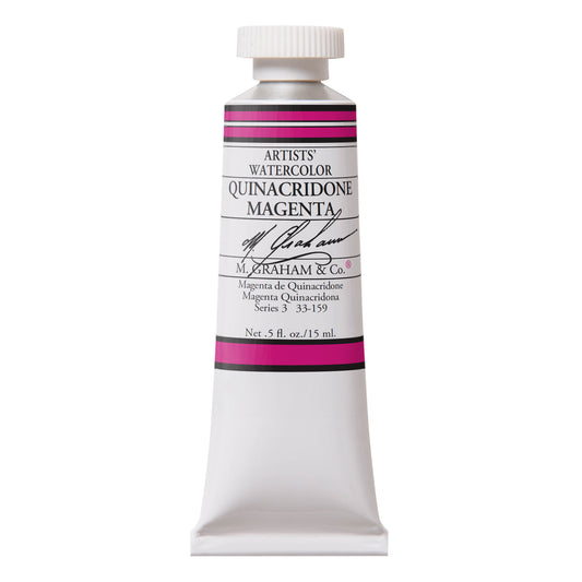 Quinacridone Magenta  M Graham Watercolor .5oz tube