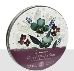 Round Hahnemuhle Watercolor Paper 30 sheets