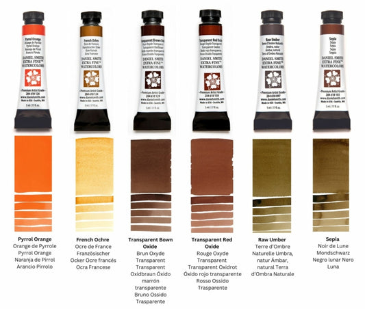 Jayson Yeoh Master Artist Set: Warm It Up – Daniel Smith watercolors (6 tube)