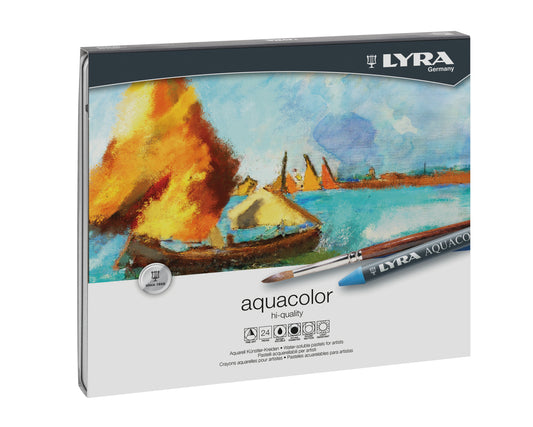AquaColor Crayon Set: 24 sticks