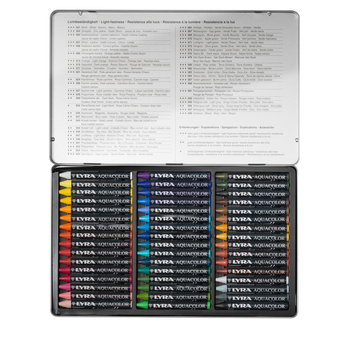 AquaColor Crayon Set: 48 sticks