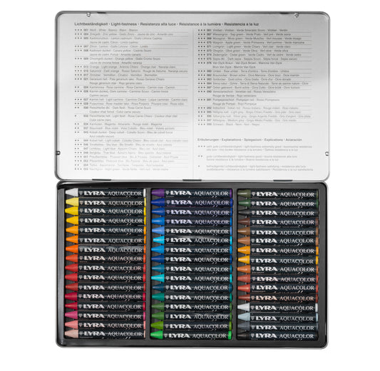AquaColor Crayon Set: 48 sticks