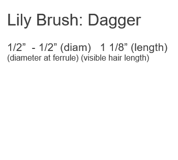 DAGGER Water Lily Short-handled FM Dynasty Brush