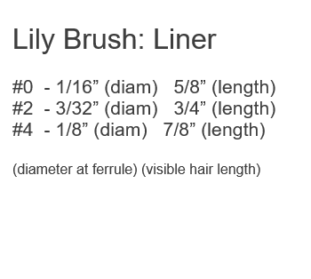 LINER Water Lily Short-handled FM Dynasty Brush