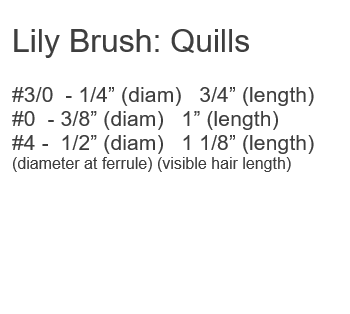QUILL Water Lily Short-handled FM Dynasty Brush