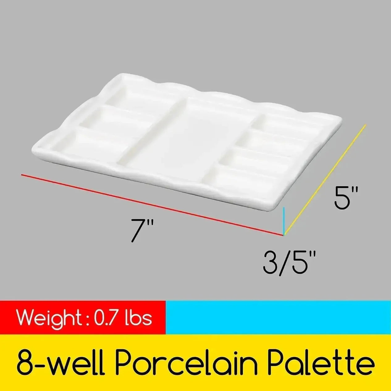 Meeden 8 Well Ceramic Palette