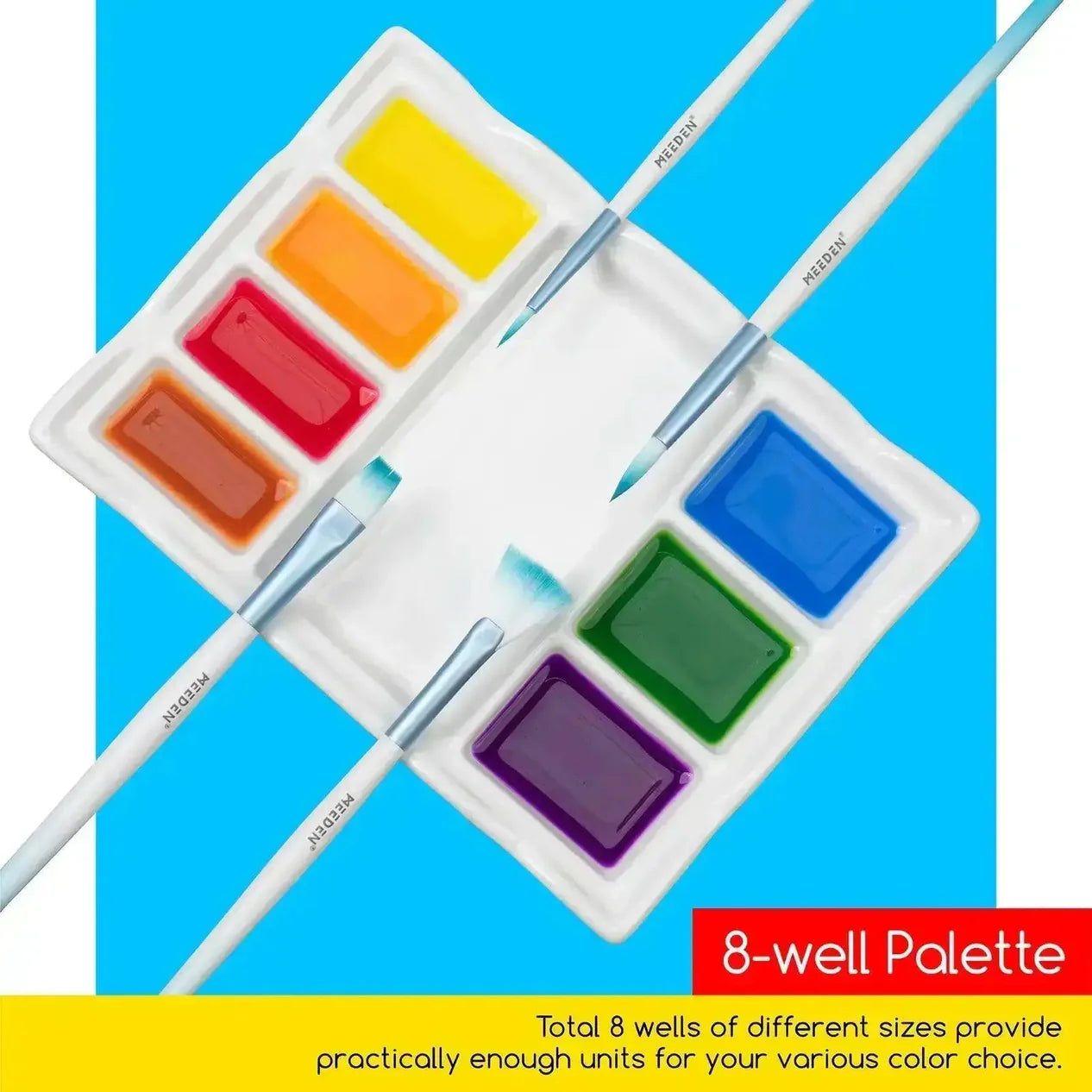 Meeden 8 Well Ceramic Palette