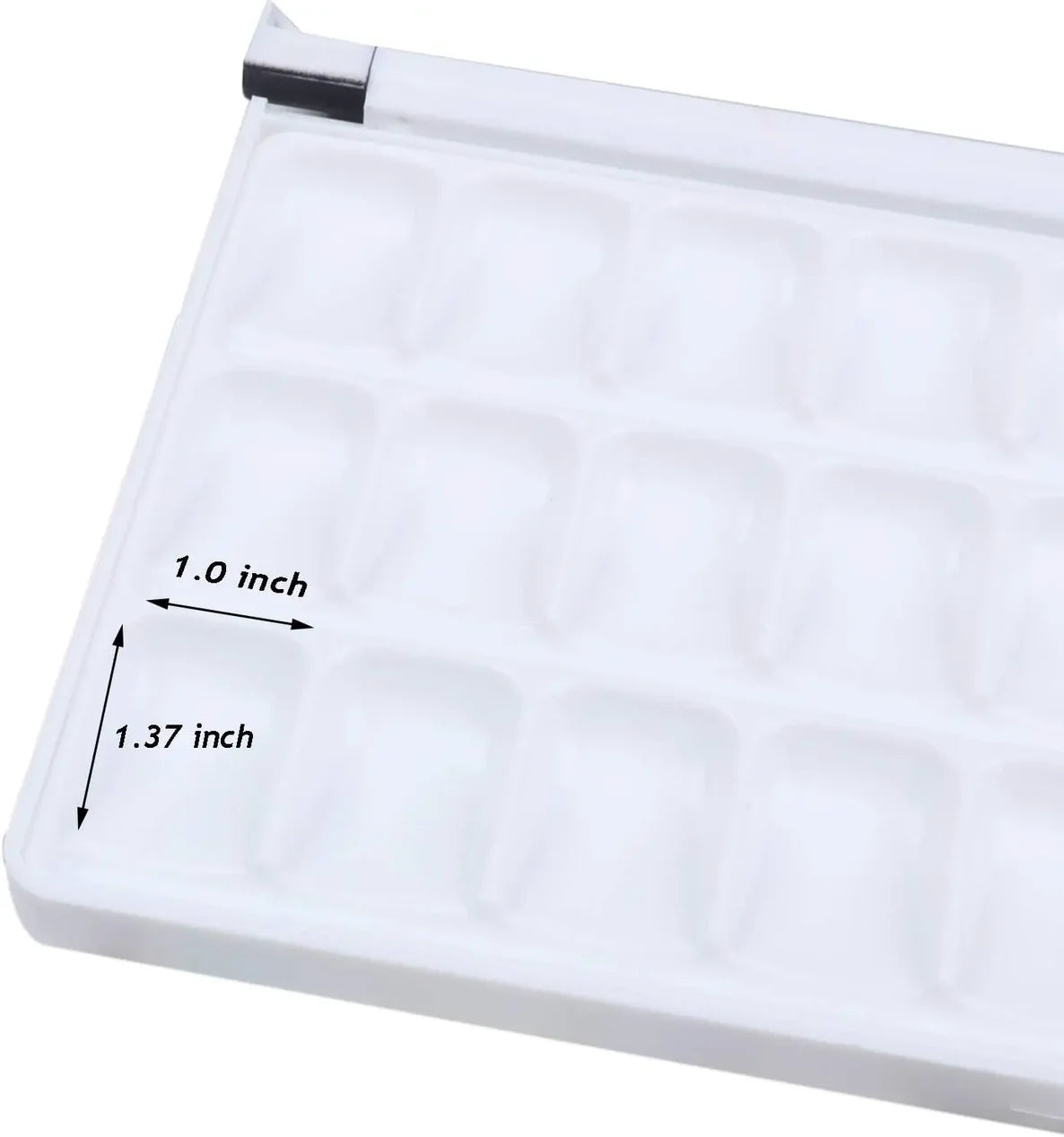Leakproof / Airtight Travel Palette with 33 Spaces: BLACK TOP