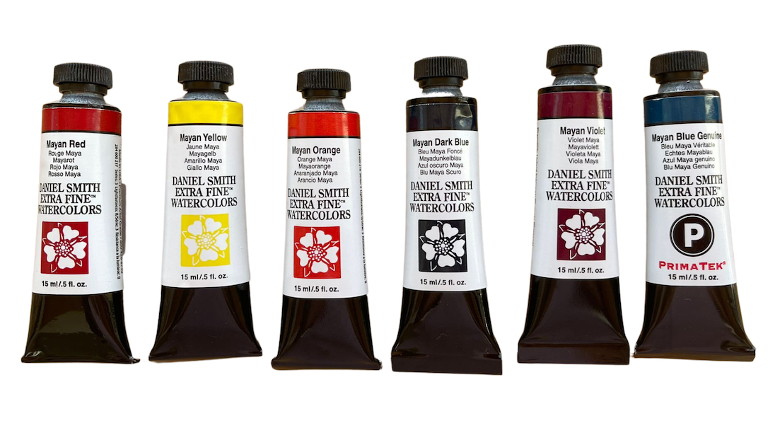 Mayan Watercolor Set 6 tubes from Daniel Smith