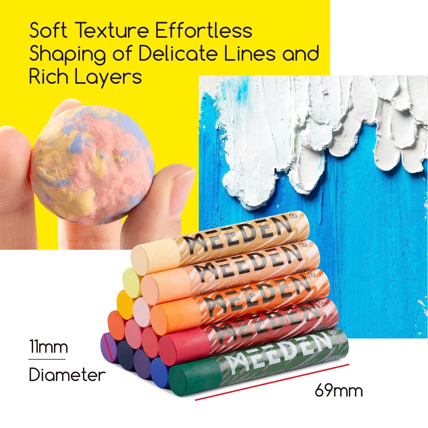 Meeden Oil Pastel Box with 48 Sticks (plus 4!)