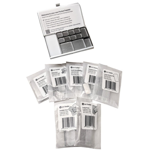 Silver Pocket Art ToolKit Complete Set