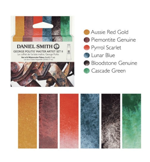 George Politis’ Master Artist Set 2 – Daniel Smith watercolors (6 tube)