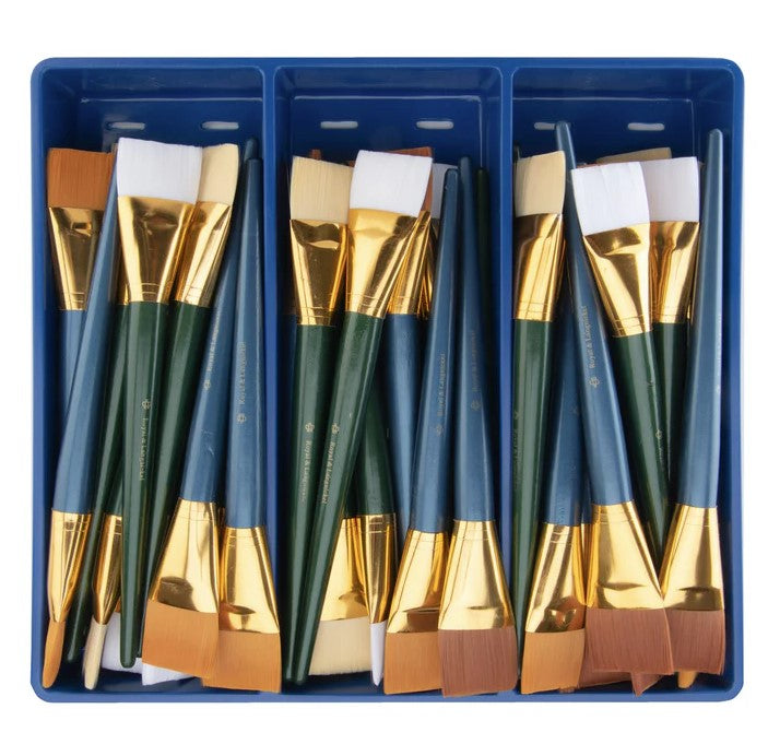 Jumbo Brush Jumbo Box: 48 Synthetic short-handled 1" brushes