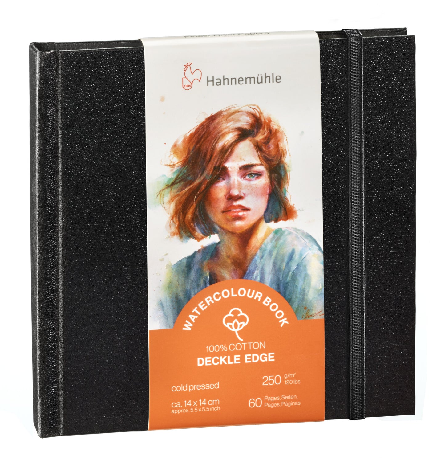 Hahnemuhle 100% Cotton Deckle Edge Watercolour Book-Five Sizes!