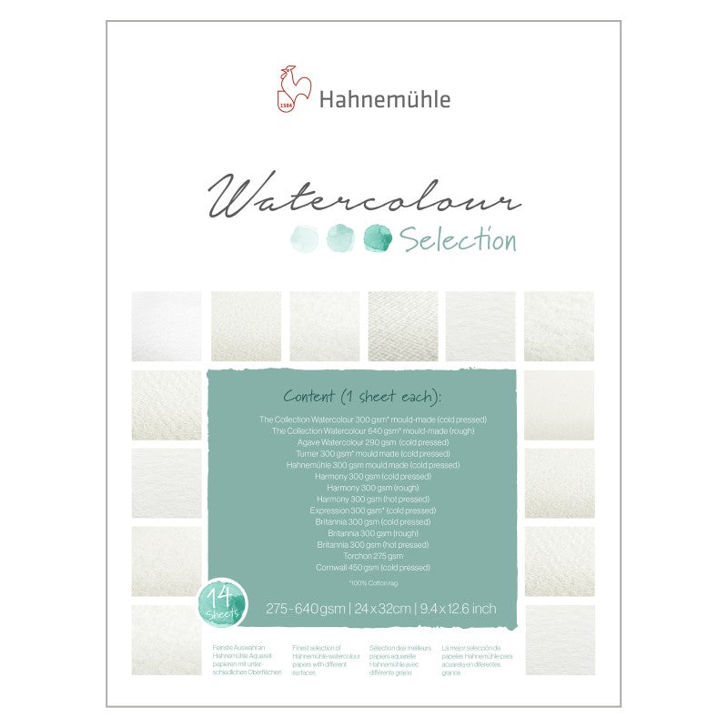 9.36" x 12.48" Watercolor Selection 14 Sheet pad