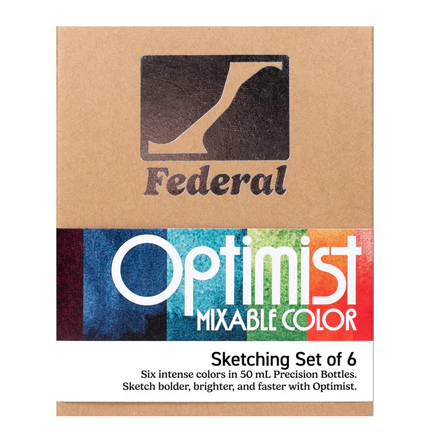 Optimist Sketching Set of 6 Federal Ink Colors
