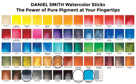"The Jane" Daniel Smith Watercolor Sticks (with bonus pouch)