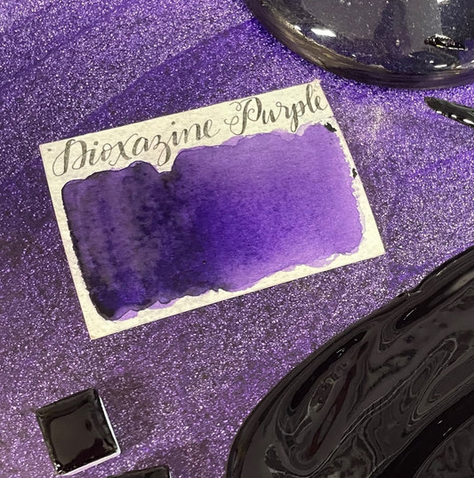 Dioxazine Purple Half Pan Watercolor: Stoneground Paint Co.