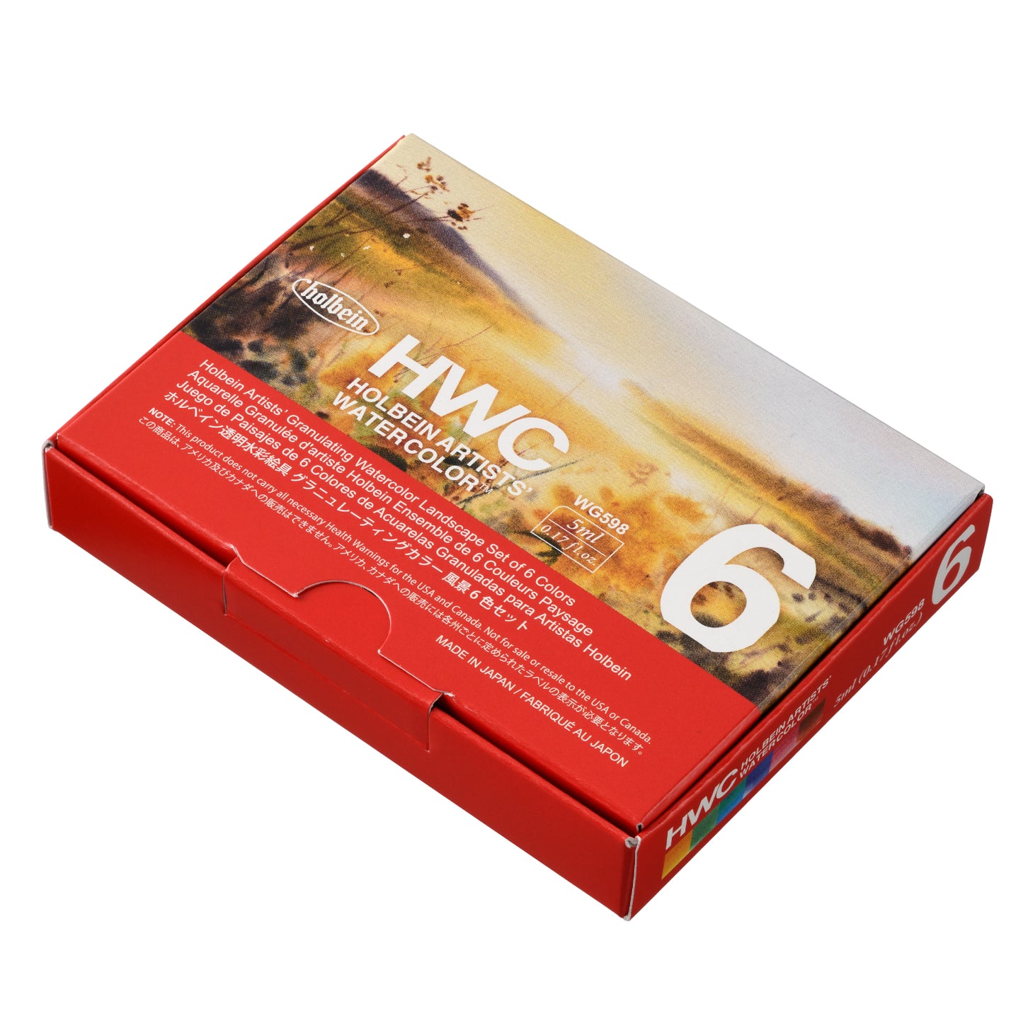 HWC 6 - 5ml Landscape Granulating Watercolor Set