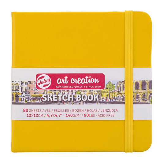 Talens Art Creation Sketchbook - Golden Yellow 4.7" x 4.7" Small Square