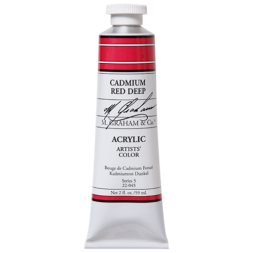 Cadmium Red Deep 2oz (59ml) Acrylic Paint Tube