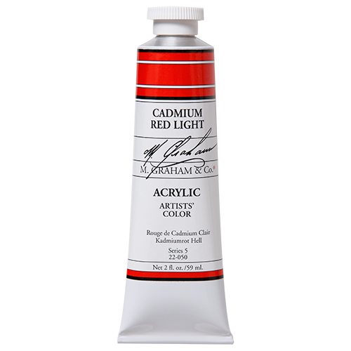 Cadmium Red Light 2oz (59ml) Acrylic Paint Tube