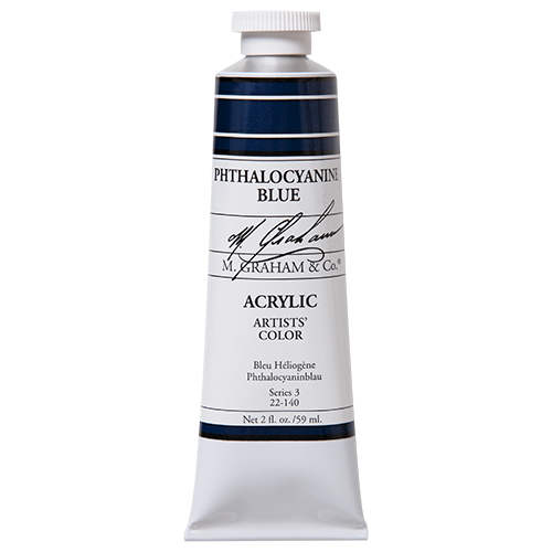 Phthalocyanine Blue 2oz (59ml) Acrylic Paint Tube