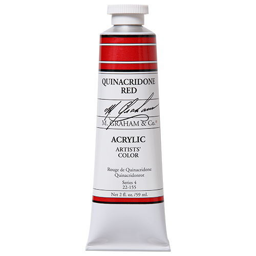 Quinacridone Red 2oz (59ml) Acrylic Paint Tube
