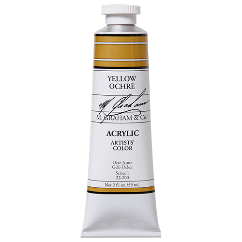 Yellow Ochre 2oz (59ml) Acrylic Paint Tube