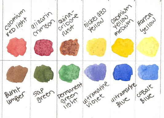 M. Graham 'Landscape' watercolor palette: 12 colors
