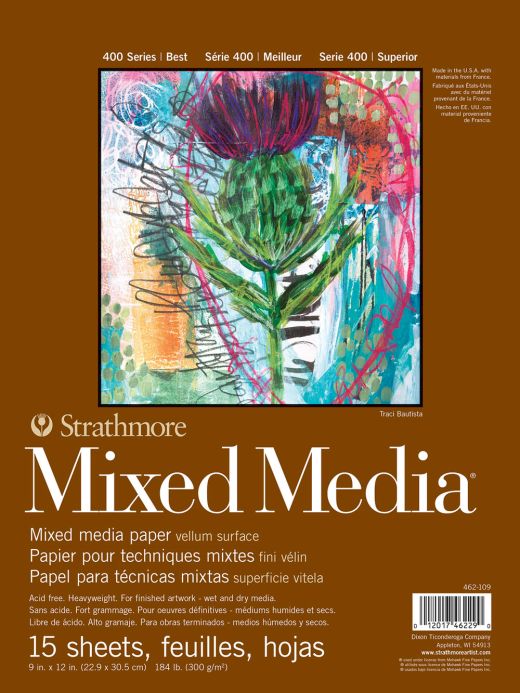 9"x12" Strathmore #462-109 Mixed Media Pad: 18 sheets
