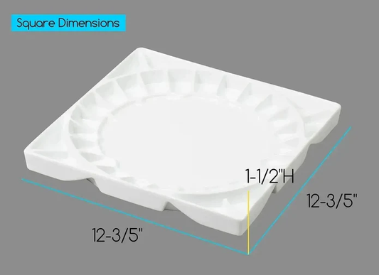 Large Artist Porcelain Palette with Lid