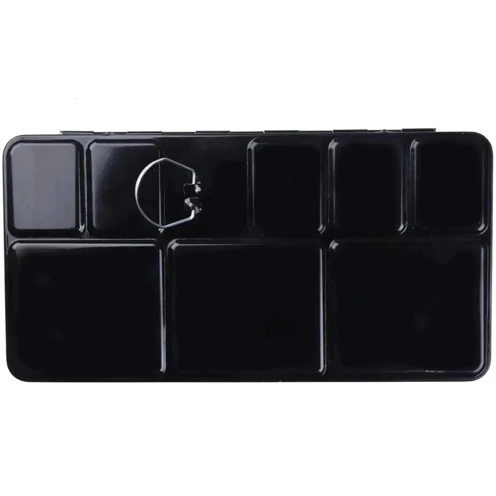 Black Empty Watercolor Tin/Palette with 52 half pans
