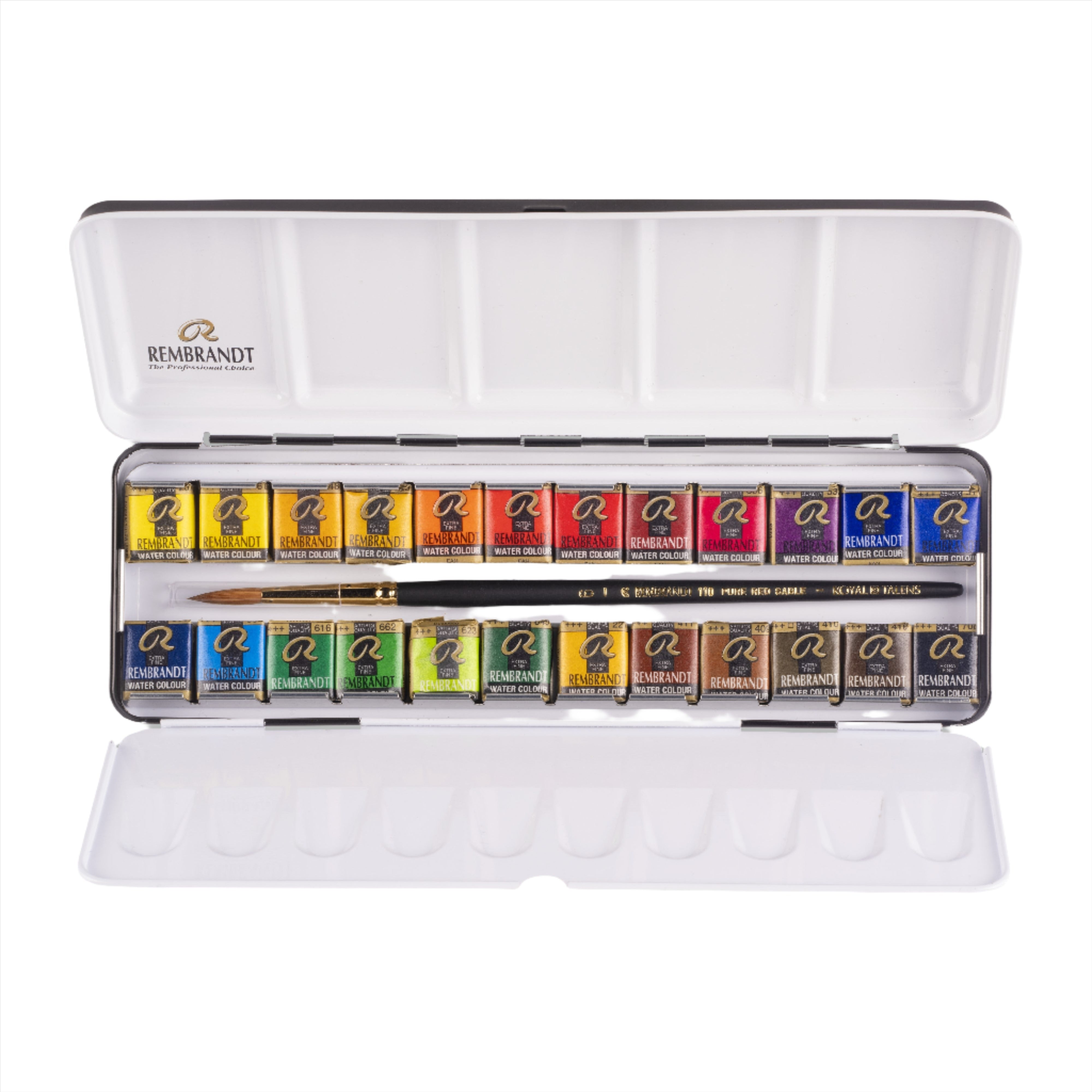 Rembrandt 24-Color Empty Watercolor Palette - Artist & Craftsman