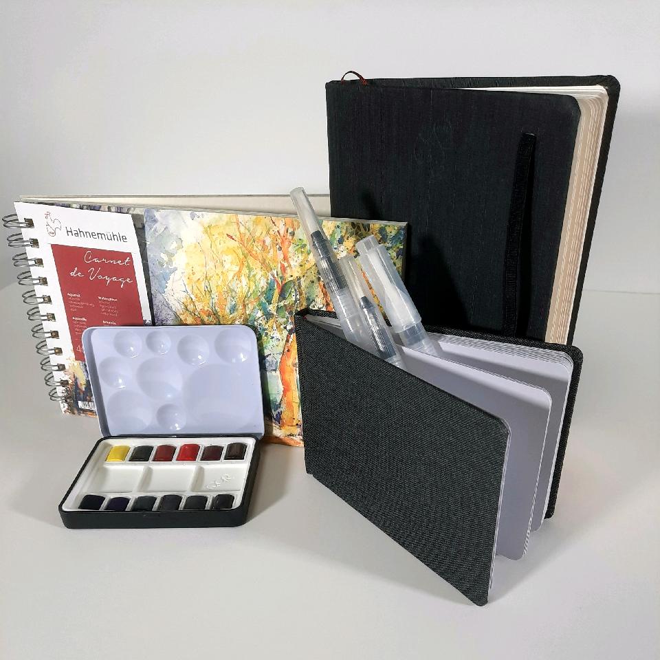 Hahnemuhle Spring Box w/ QoR Mini Watercolor Set
