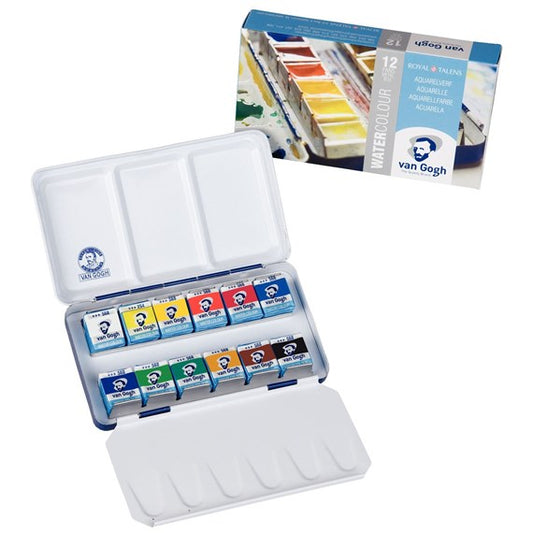 Van Gogh Watercolor: 12 pan Metal Box | Spokane Art Supply