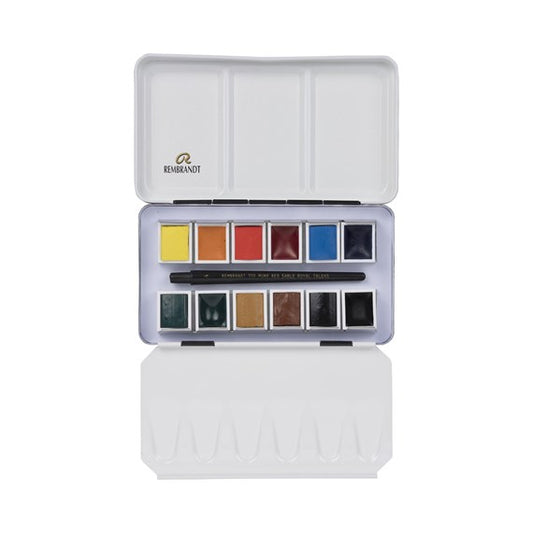 12pan Mono Pigmented Rembrandt Watercolor Metal Box | Spokane Art Supply