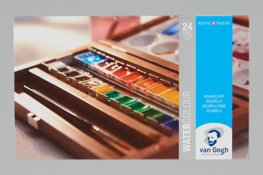 Van Gogh Watercolor: 24 pan Wooden Box