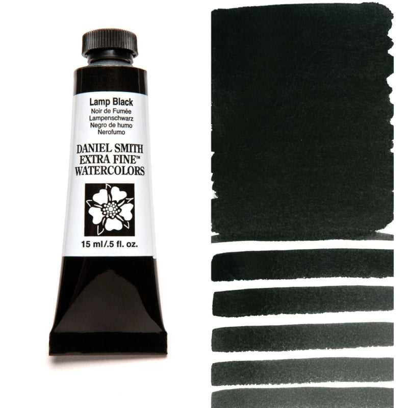 Lamp Black Daniel Smith 15ml Extra Fine Watercolor