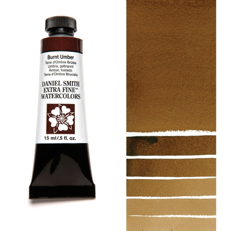Burnt Umber Daniel Smith 15ml Extra Fine Watercolor