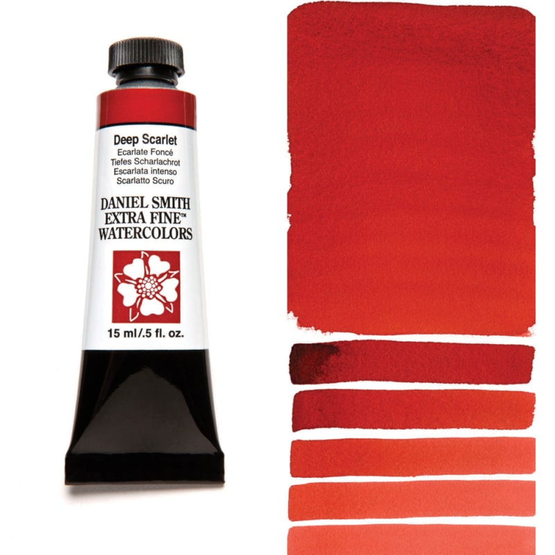 Deep Scarlet Daniel Smith 15ml Extra Fine Watercolor