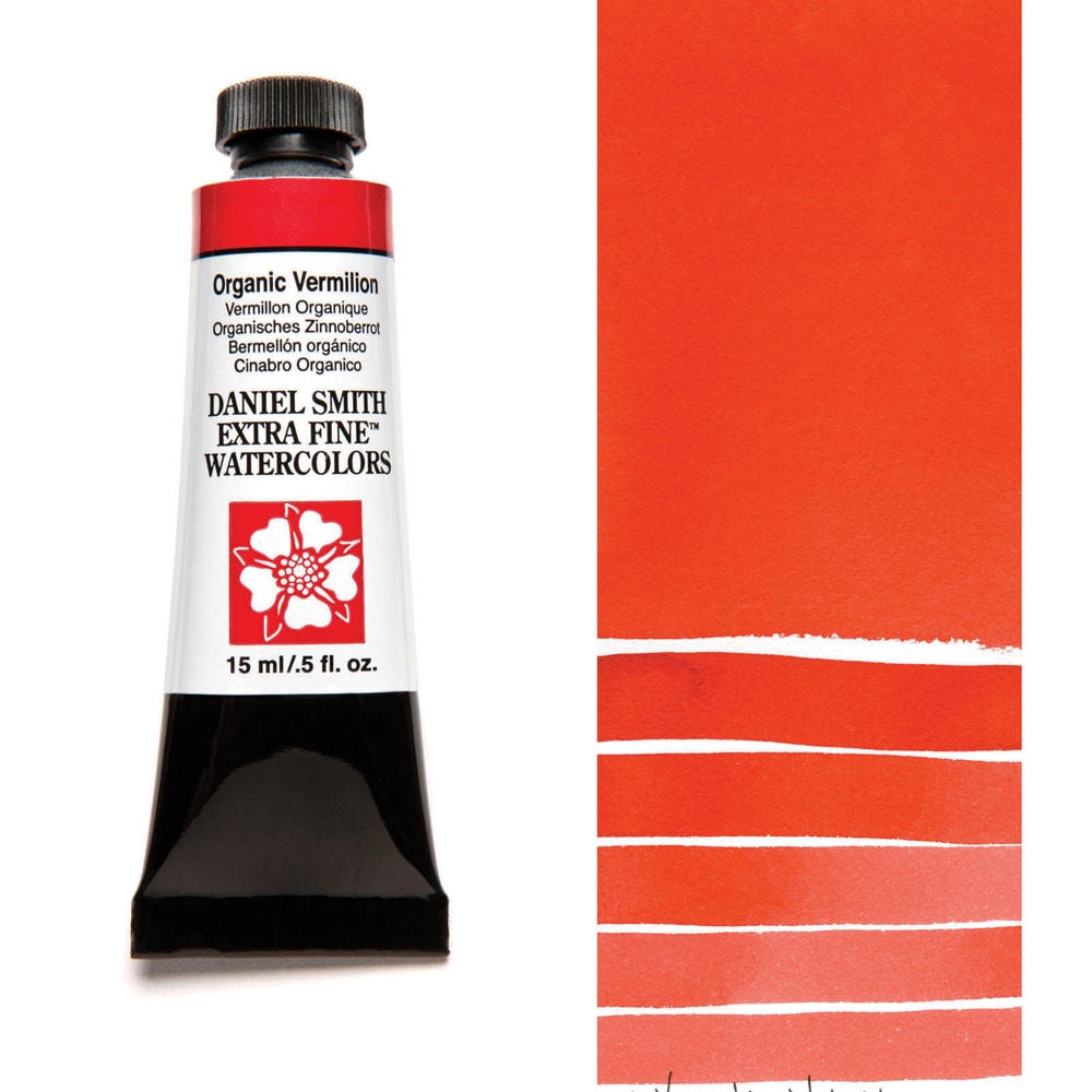 Organic Vermillion Daniel Smith 15ml Extra Fine Watercolor