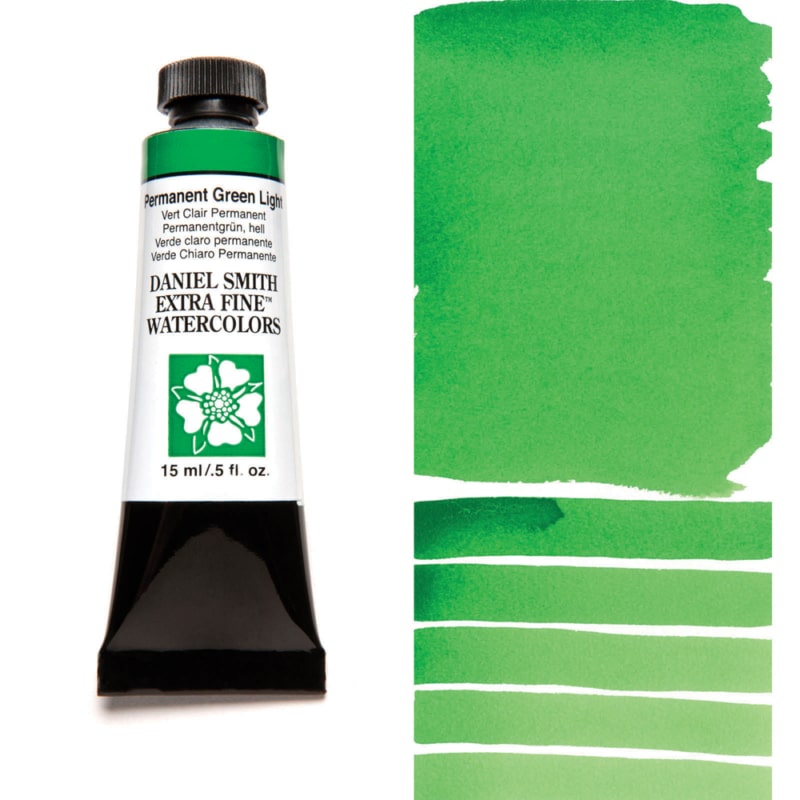 Permanent Green Light Daniel Smith 15ml Extra Fine Watercolor