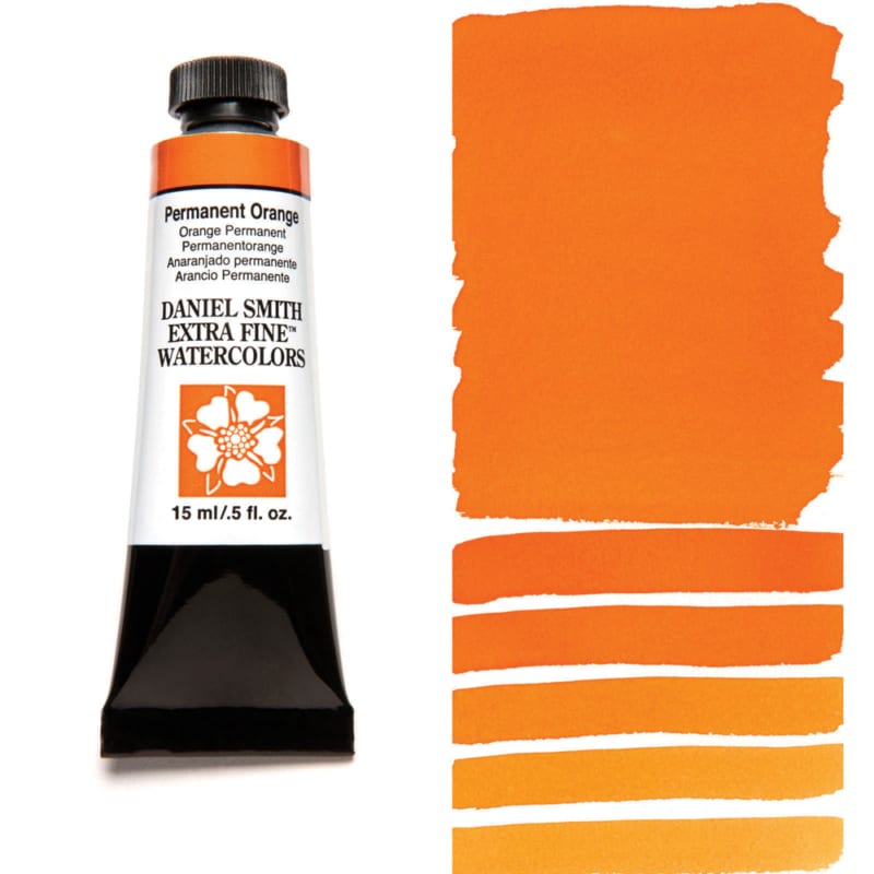 Permanent Orange Daniel Smith 15ml Extra Fine Watercolor