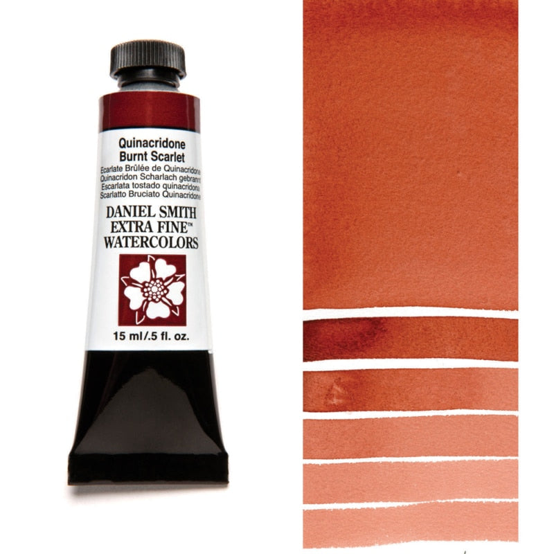Quinacridone Burnt Scarlet Daniel Smith 15ml Extra Fine Watercolor
