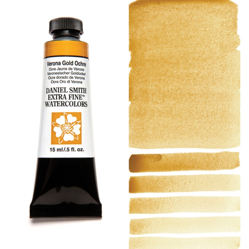 Verona Gold Ochre Genuine Daniel Smith Extra Fine Watercolor