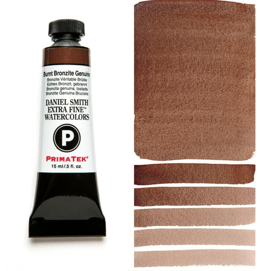 Burnt Bronzite Genuine (Primatek) Daniel Smith 15ml Extra Fine Watercolor